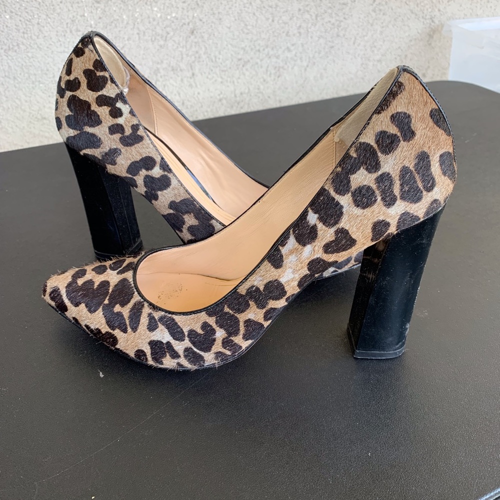 Cole Haan Chelsea Leopard  Block Heels Size 9